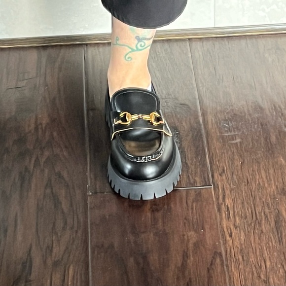 Gucci style leather College Loafer - Picture 6 of 7